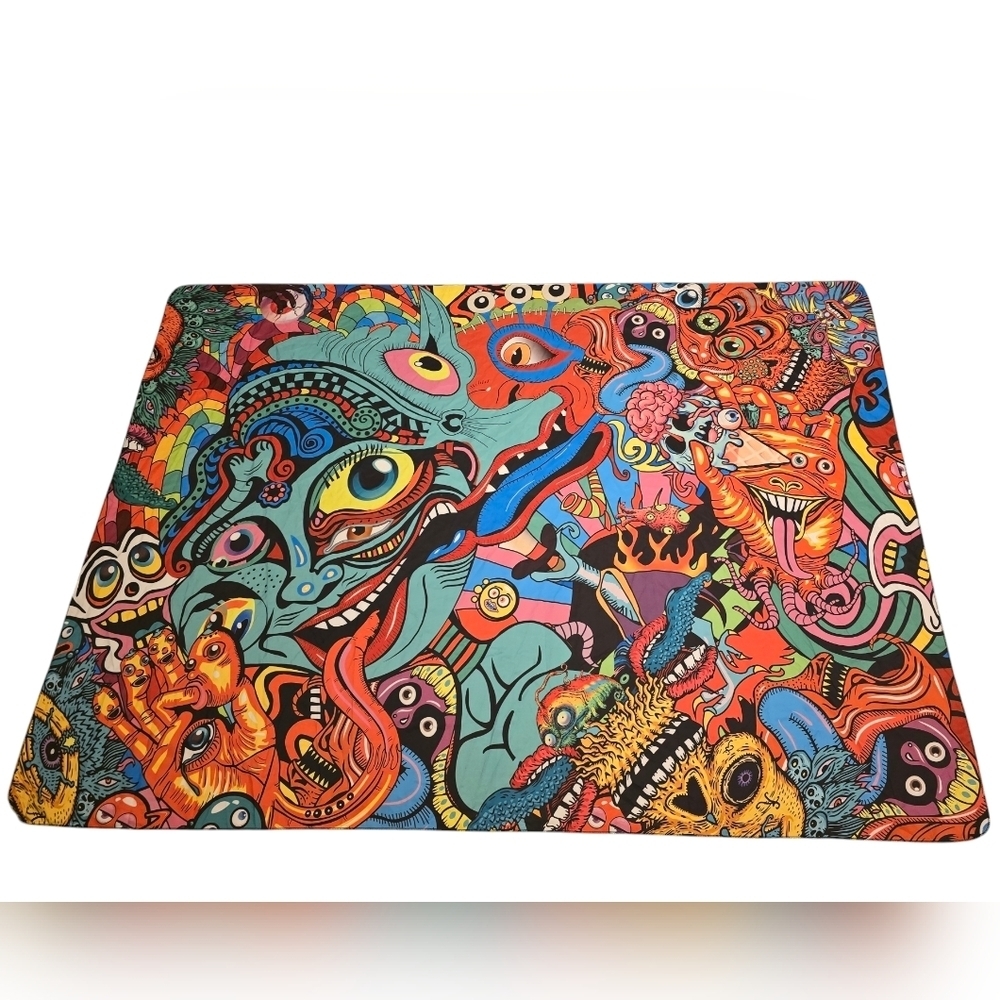 Colorful Monsters Eyeballs Wall Tapestry